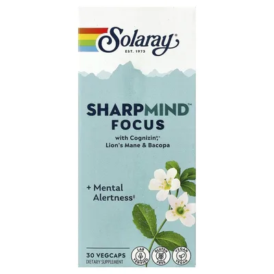 Solaray, SharpMind ™ Focus, 30 растительных капсул