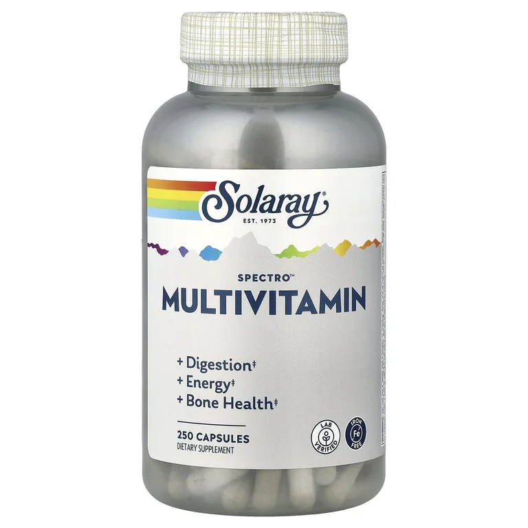 Solaray, Spectro™, мультивитамины, без железа, 250 капсул