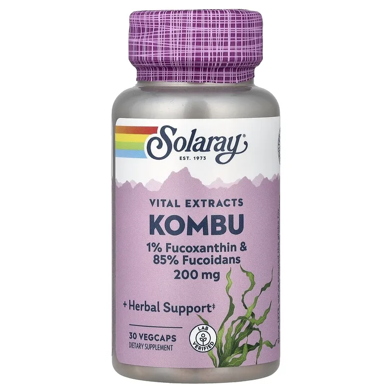 Solaray, Vital Extracts, комбу, 30 растительных капсул