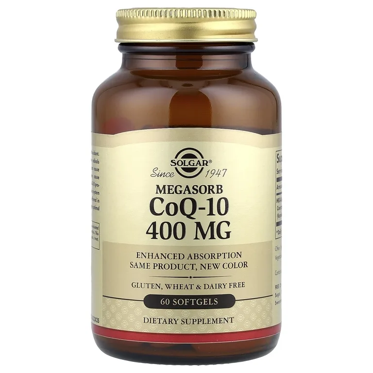 Solgar, коэнзим Q10, 400 мг, 60 желатиновых капсул