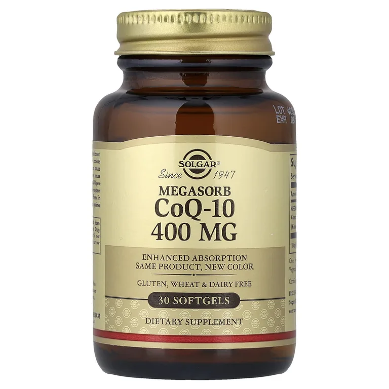Solgar, Megasorb CoQ10, 400 мг, 30 капсул