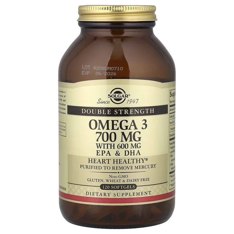 Solgar, омега-3, ЭПК и ДГК, 120 капсул