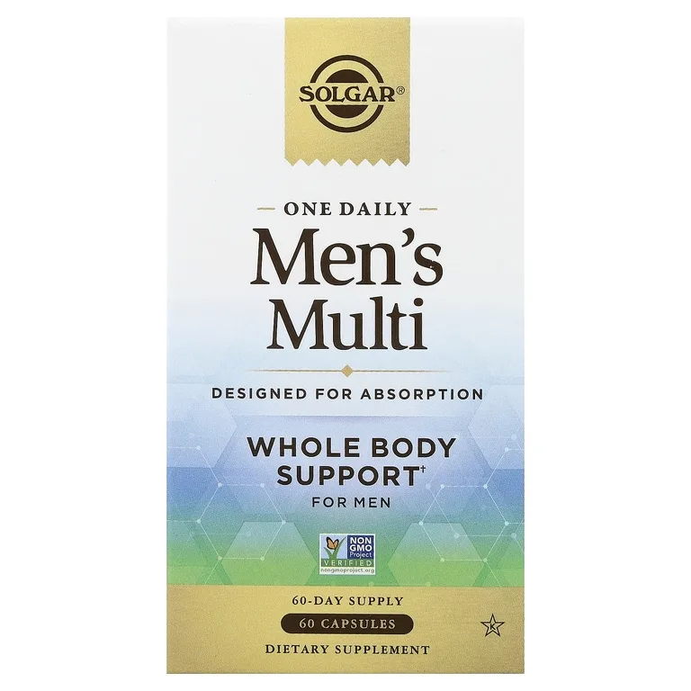 Solgar, One Daily Men's Multi, мультивитамины для мужчин, 60 капсул