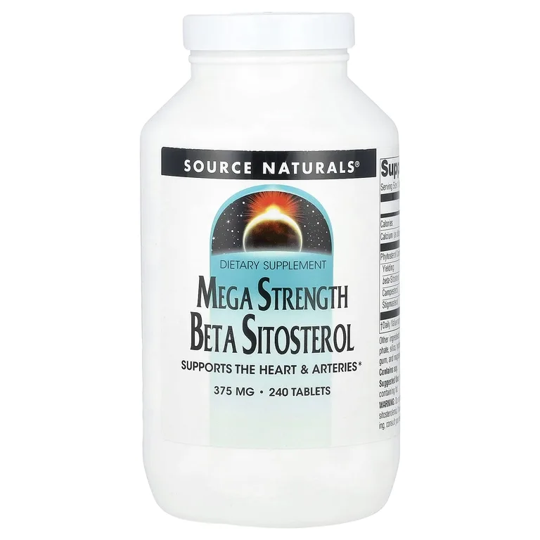 Source Naturals, Бета-ситостерол Mega Strength, 240 таблеток