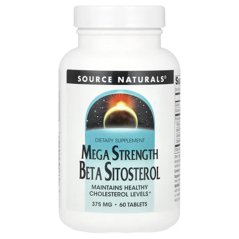 Source Naturals, бета-ситостерол, Mega Strength, 60 таблеток