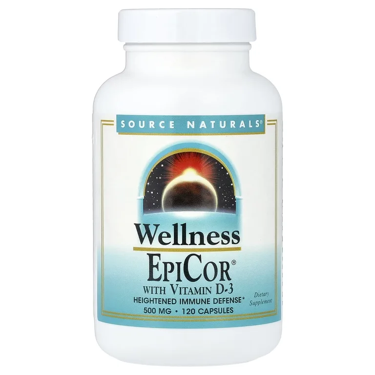 Source Naturals, добавка для укрепления иммунитета с витамином D3, 500 мг, 120 капсул