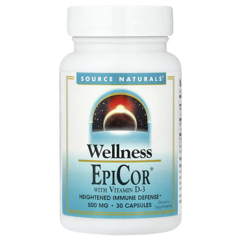 Source Naturals, добавка для укрепления иммунитета с витамином D3, 500 мг, 30 капсул