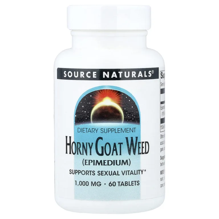Source Naturals, экстракт горянки, 1000 мг, 60 таблеток