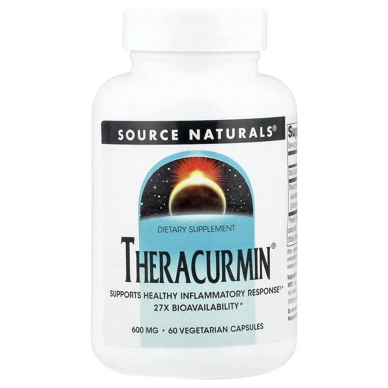 Source Naturals, экстракт куркумы, 600 мг, 60 вегетарианских капсул