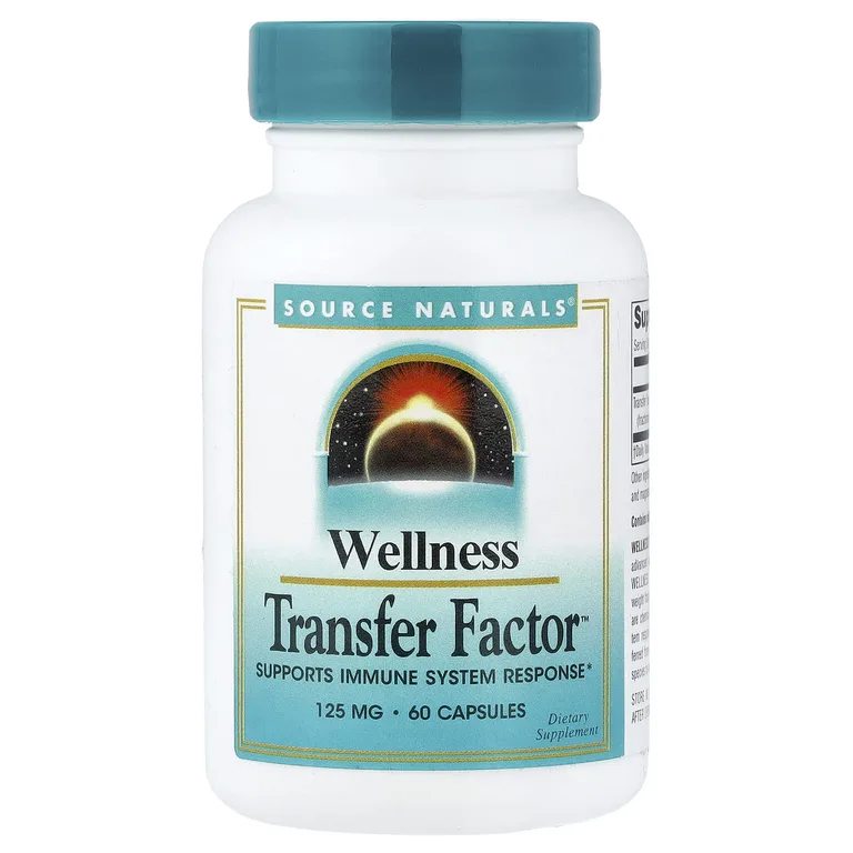 Source Naturals, фракционированное молозиво, 125 мг, 60 капсул