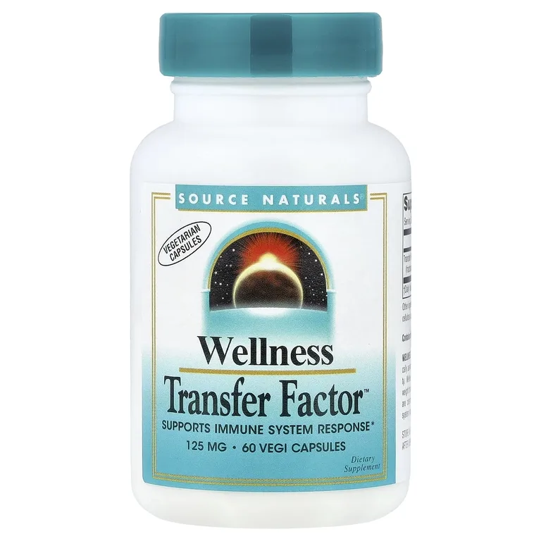 Source Naturals, фракционированное молозиво для укрепления иммунной системы, 125 мг, 60 растительных капсул