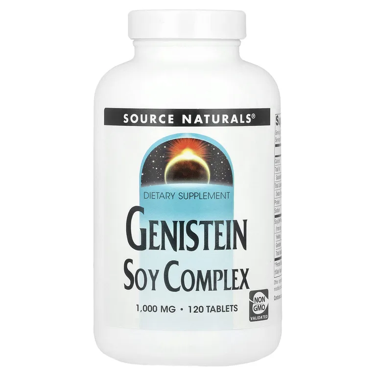 Source Naturals, генистеин, соевый комплекс, 120 таблеток