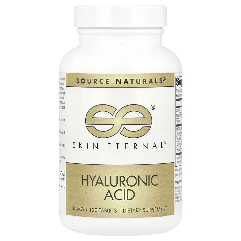 Source Naturals, гиалуроновая кислота, 120 таблеток