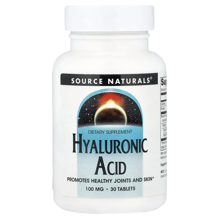 Source Naturals, гиалуроновая кислота, 30 таблеток