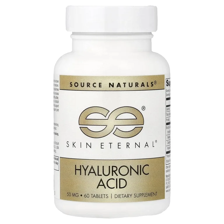 Source Naturals, гиалуроновая кислота, 60 таблеток