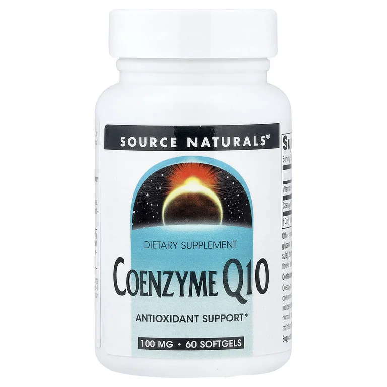 Source Naturals, коэнзим Q10, 100 мг, 60 мягких таблеток