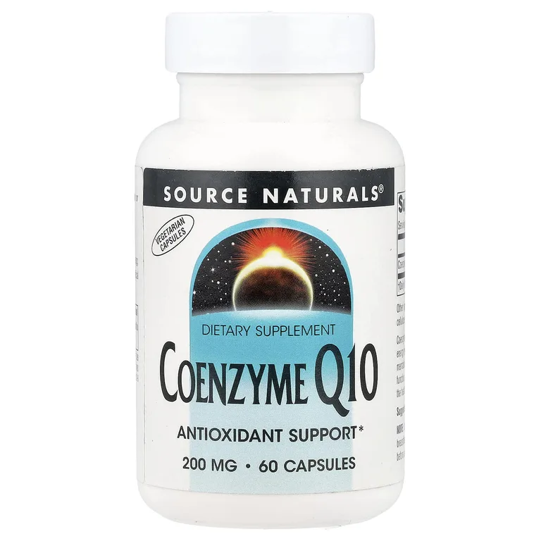 Source Naturals, коэнзим Q10, 200 мг, 60 капсул