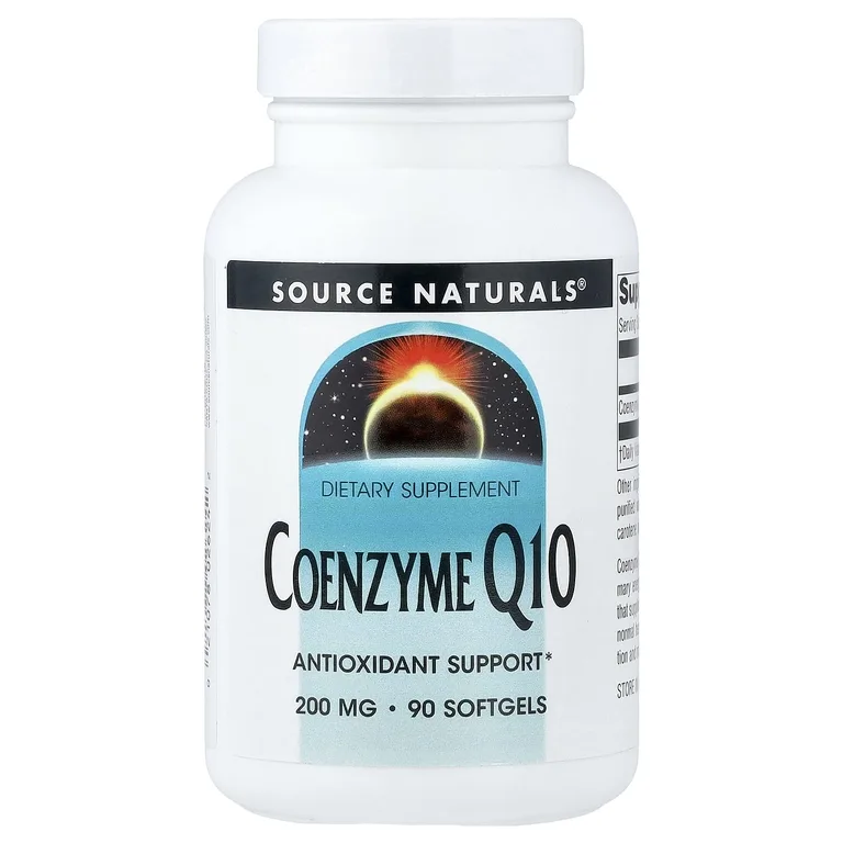 Source Naturals, коэнзим Q10, 200 мг, 90 капсул