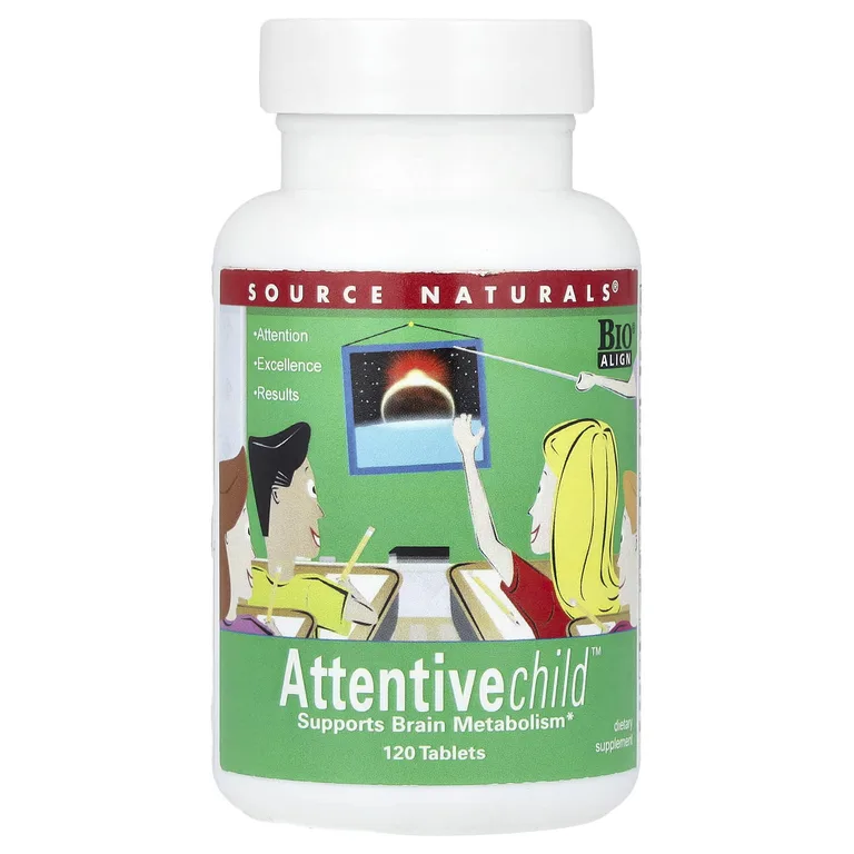 Source Naturals, комплекс для улучшения мозговых функций, для детей, 120 таблеток