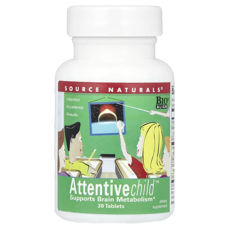 Source Naturals, комплекс для улучшения мозговых функций, для детей, 30 таблеток