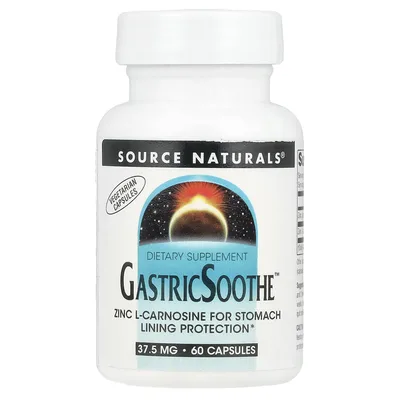 Source Naturals, Комплекс с цинком и L-карнозином для защиты слизистой оболочки желудка, 60 капсул