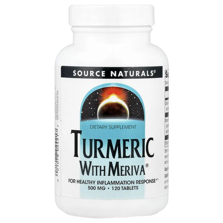 Source Naturals, куркума, 120 таблеток