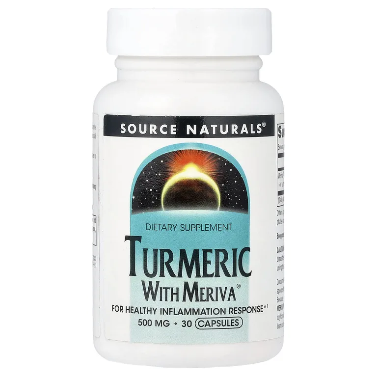 Source Naturals, куркума, 500 мг, 30 капсул