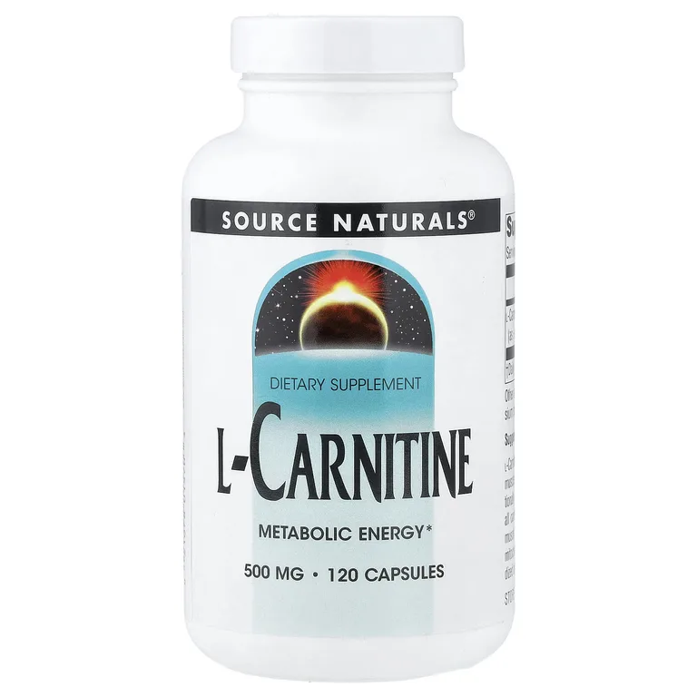Source Naturals, L-карнитин, 500 мг, 120 капсул