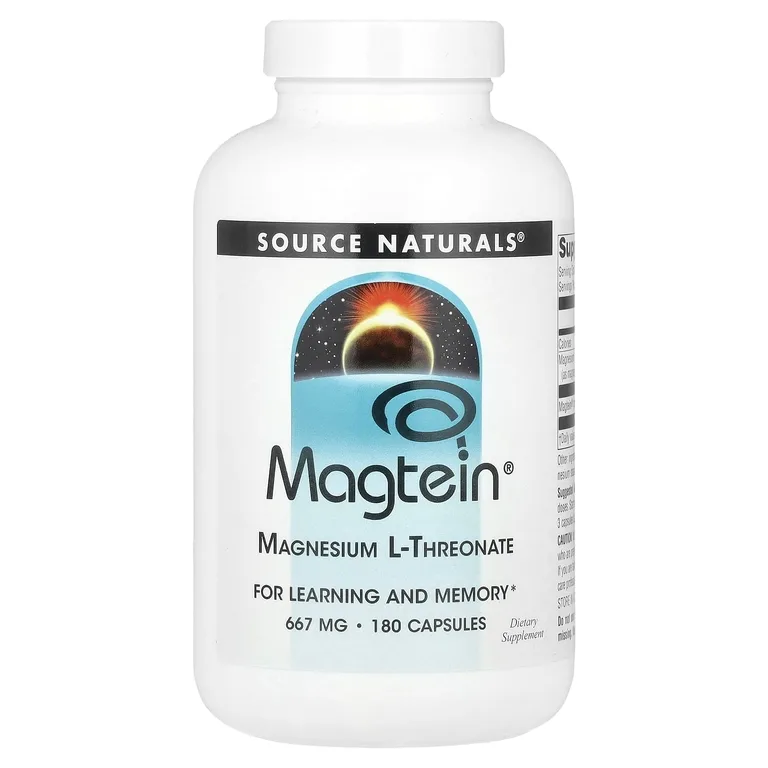 Source Naturals, L-треонат магния, 180 капсул