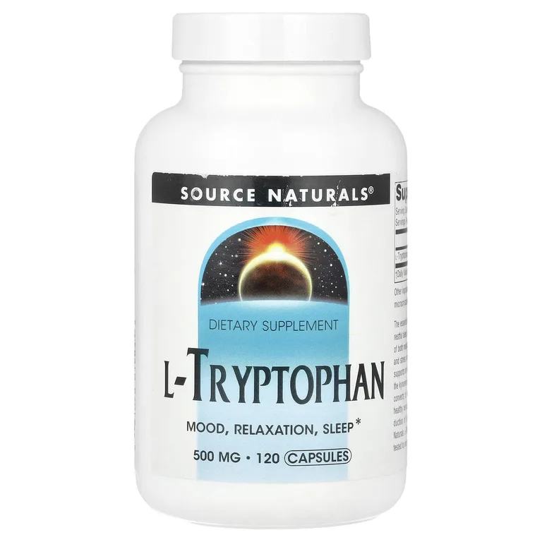Source Naturals, L-триптофан, 500 мг, 120 капсул