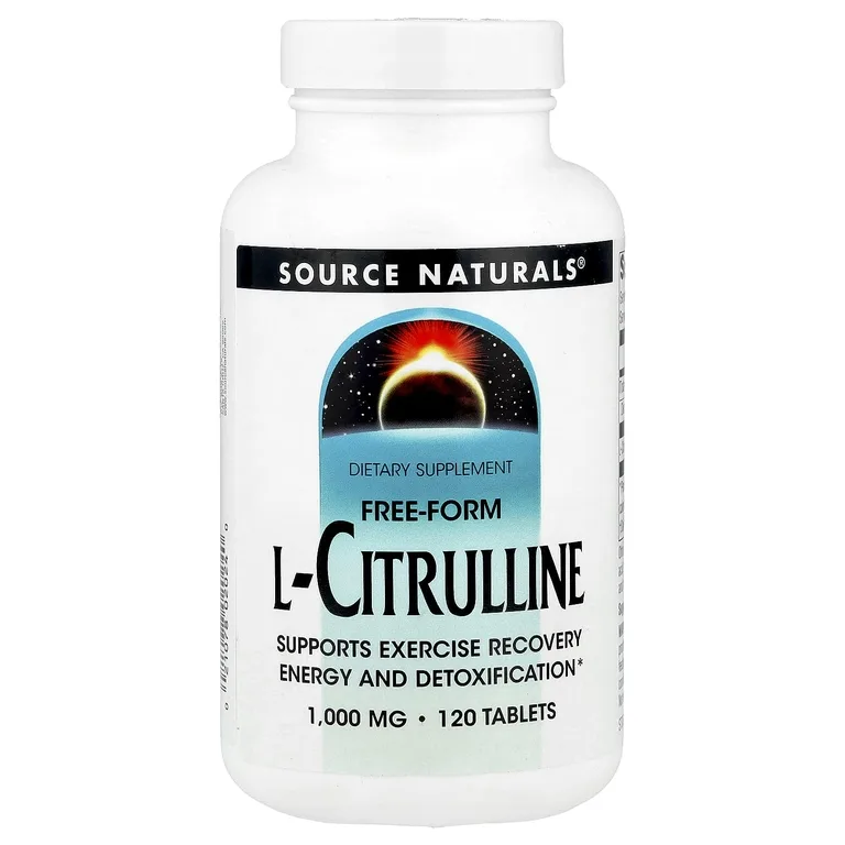 Source Naturals, L-цитруллин, 1000 мг, 120 таблеток