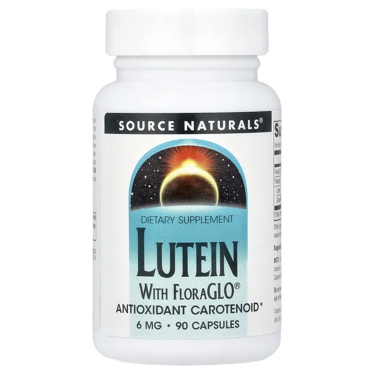 Source Naturals, лютеин, 6 мг, 90 капсул