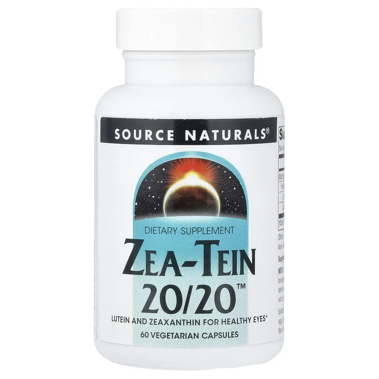 Source Naturals, Лютеин и зеаксантин для здоровья глаз, 60 вегетарианских капсул