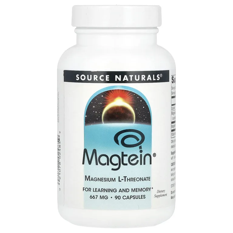 Source Naturals, Magtein®, L-треонат магния, 90 капсул