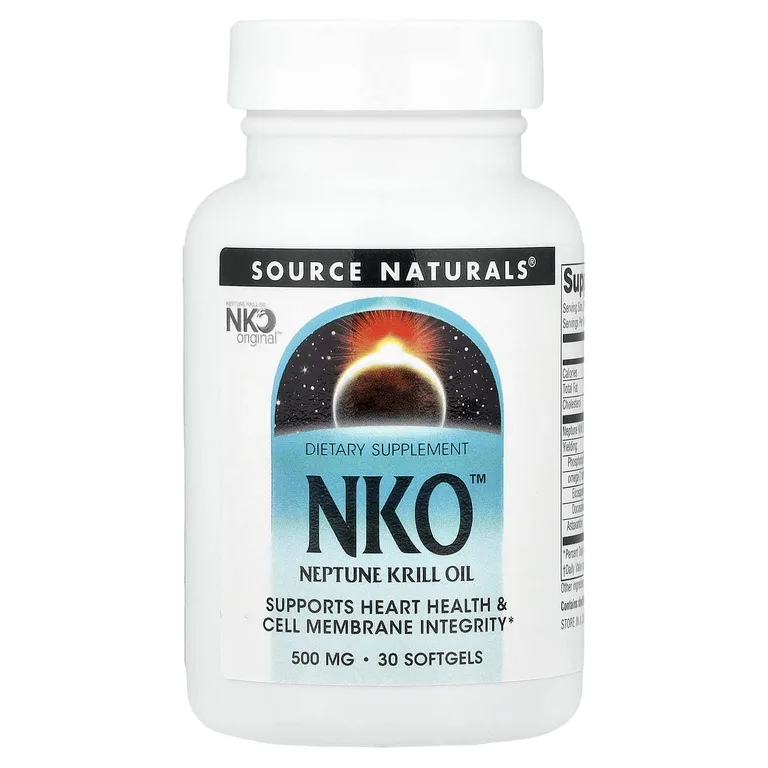 Source Naturals, масло криля, 500 мг, 30 капсул