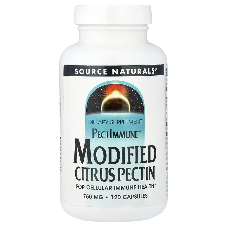Source Naturals, модифицированный цитрусовый пектин, 120 капсул