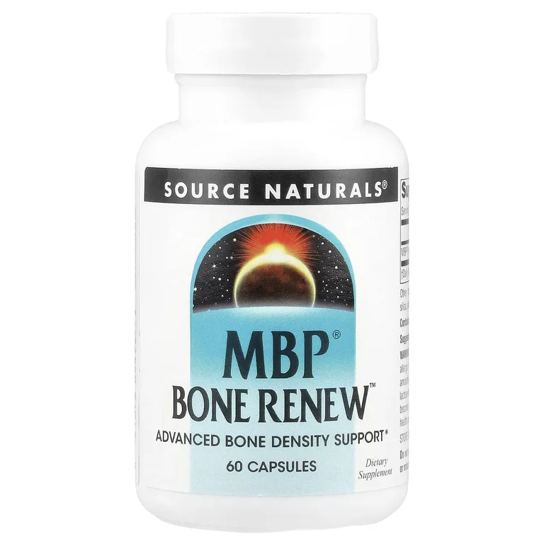 Source Naturals, молочный белок для здоровой плотности костей, 40 мг, 60 капсул