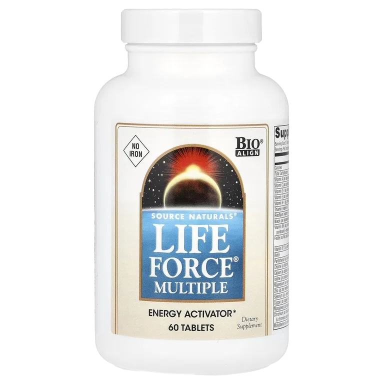 Source Naturals, мультивитаминный комплекс, без железа, 60 таблеток