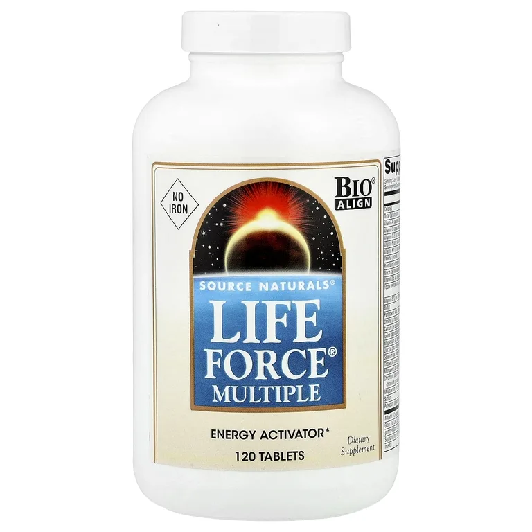 Source Naturals, мультивитаминный комплекс Life Force®, без железа, 120 таблеток