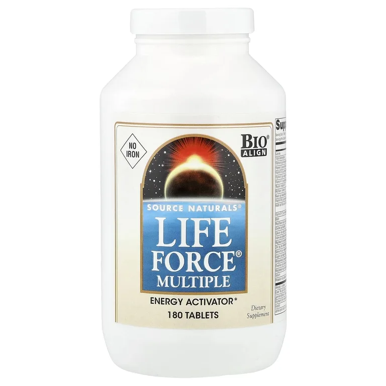 Source Naturals, мультивитамины, без железа, 180 таблеток