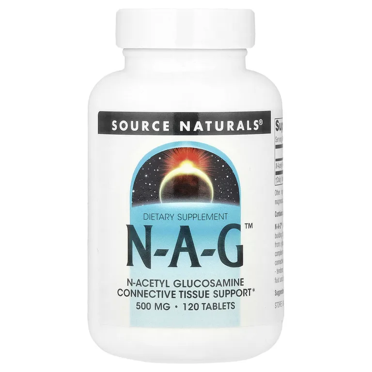 Source Naturals, N-ацетилглюкозамин, 500 мг, 120 таблеток
