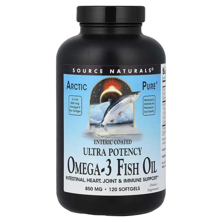 Source Naturals, омега-3 рыбий жир, 850 мг, 120 желатиновых капсул