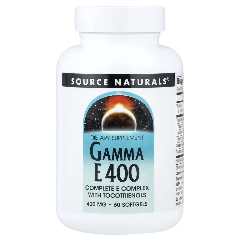 Source Naturals, полный комплекс витаминов группы Е с токотриенолами, 400 мг, 60 капсул