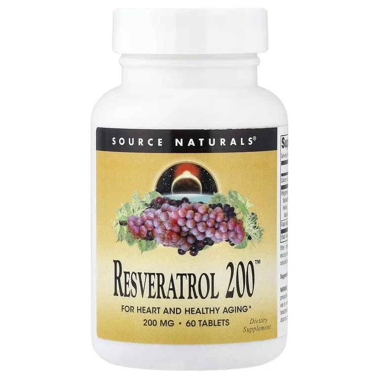 Source Naturals, ресвератрол, 60 таблеток