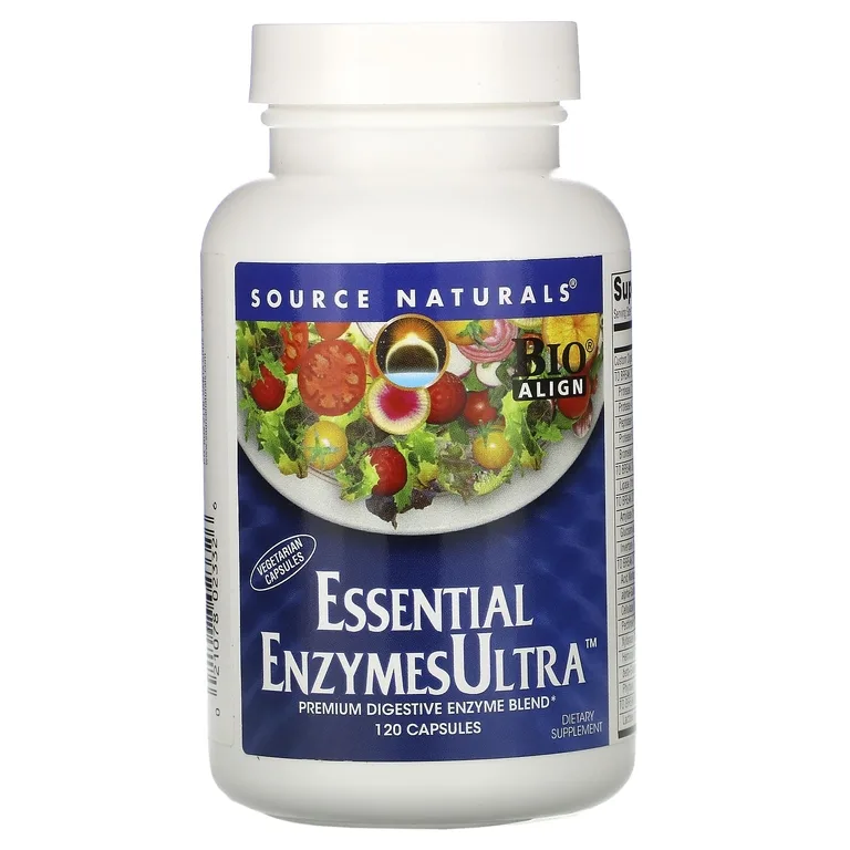 Source Naturals, Смесь пищеварительных ферментов, 120 капсул