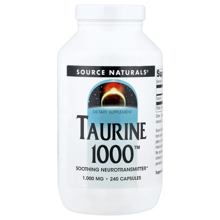 Source Naturals, таурин, 1000 мг, 240 капсул