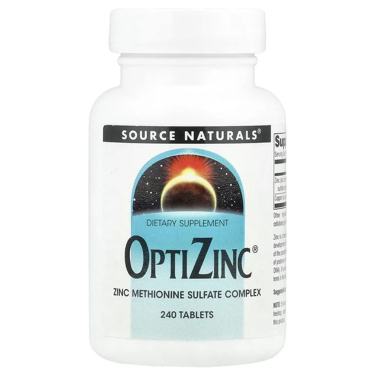 Source Naturals, цинк OptiZinc®, 240 таблеток