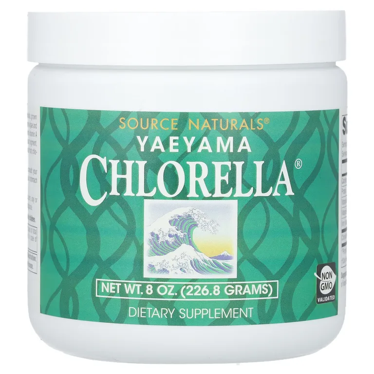 Source Naturals, водоросль хлорелла Yaeyama Chlorella®, 226,8 г (8 унций)