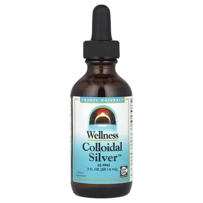 Source Naturals, Wellness Colloidal Silver ™, 45 част. / Млн, 59,14 мл (2 жидк. унц.)