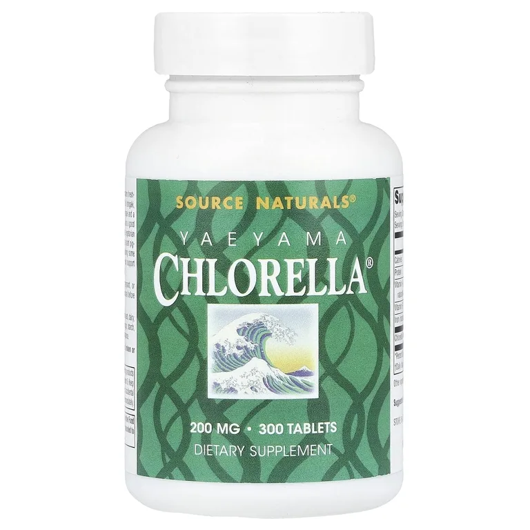 Source Naturals, Yaeyama Chlorella®, 300 таблеток (20 мг в одной таблетке)